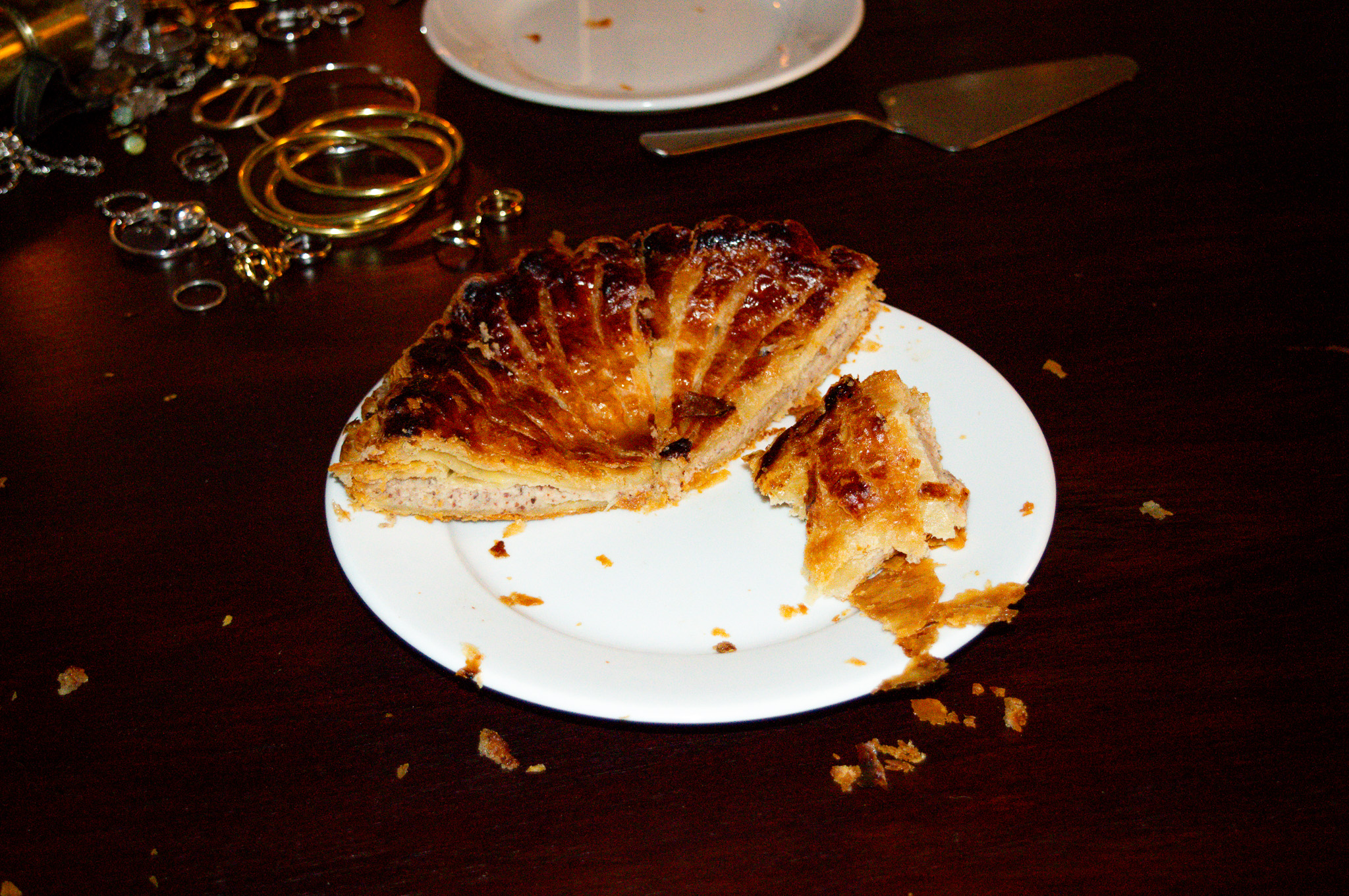 Galette des reines coupée